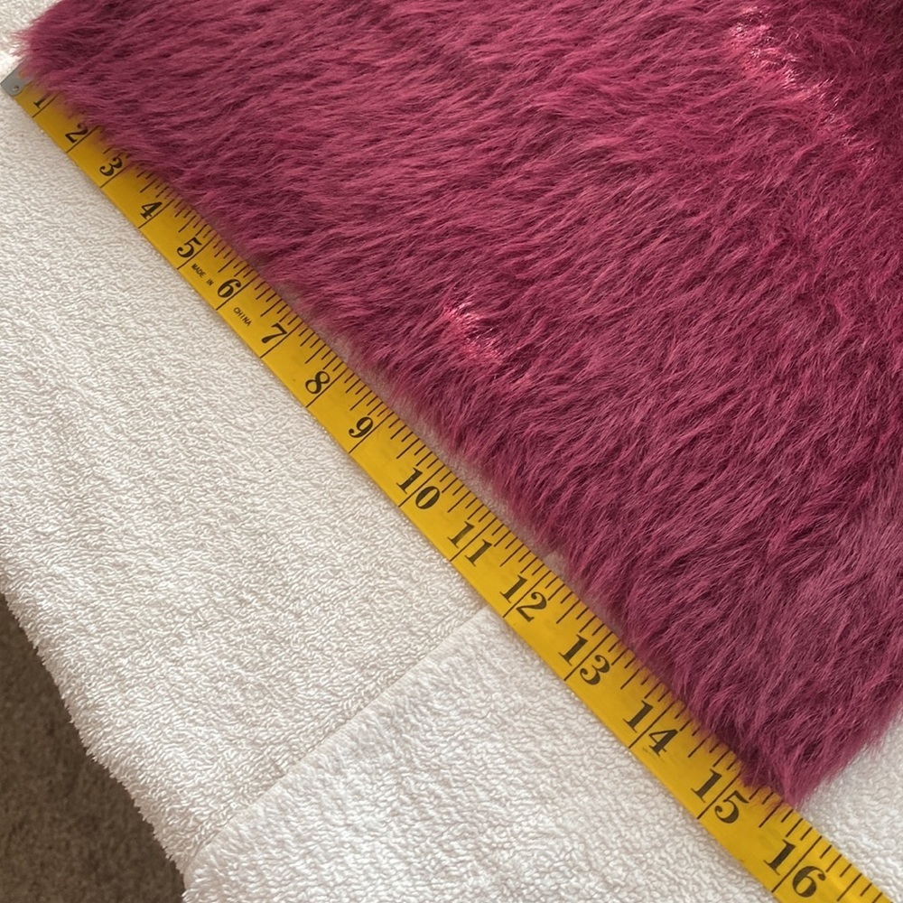 Anthropologie Fuzzy Burgundy Sweater - Picture 4 of 10
